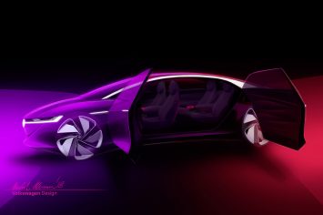 Volkswagen I.D. Vizzion Concept Design Sketch Render
