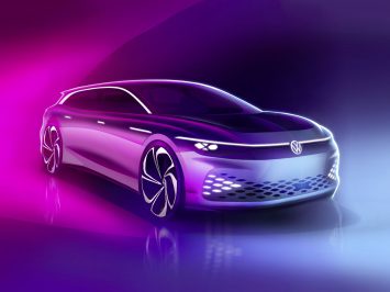 Volkswagen ID. Space Vizzion Concept Design Sketch Render