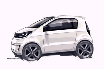Volkswagen In Concept Design Sketch