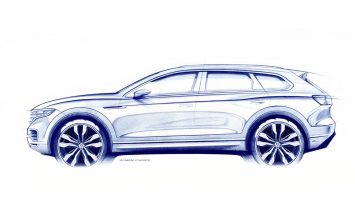 Volkswagen New Touareg Design Sketch