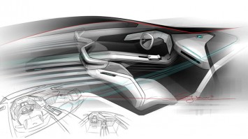 Volkswagen Optism Concept Interior Design Sketch