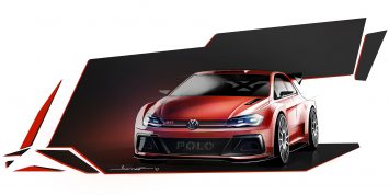 Volkswagen Polo GTI R5 Design Sketch Render
