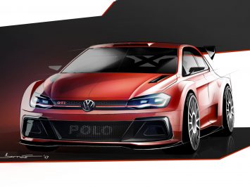 Volkswagen Polo GTI R5 Design Sketch Render detail