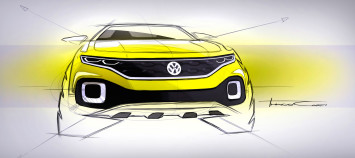 Volkswagen T-Cross Breeze Concept - Design Sketch Render