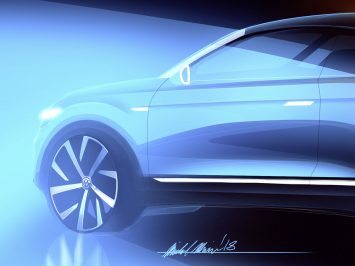 Volkswagen T Roc Cabriolet Design Sketch Render Detail