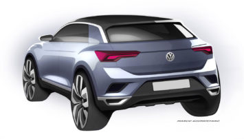 Volkswagen T ROC preview design sketch render