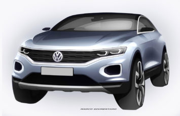 Volkswagen T ROC preview design sketch render