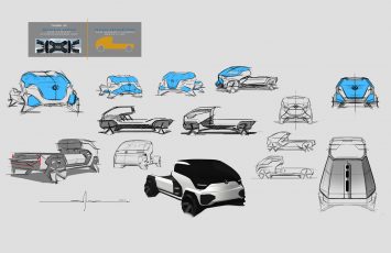 Volkswagen Type 10 PickUp Concept Design Sketches