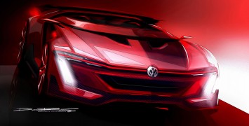 Volkswagen Vision GTI Roadster Concept Gran Turismo - Design Sketch by Domen Rucigaj