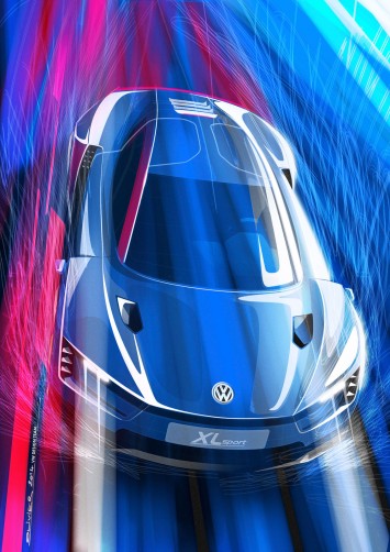 Volkswagen XL Sport Concept Design Sketch