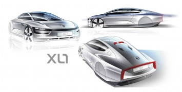 Volkswagen XL1 Concept - Design Sketch