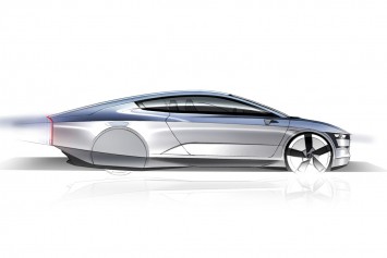 Volkswagen XL1 Concept Design Sketch