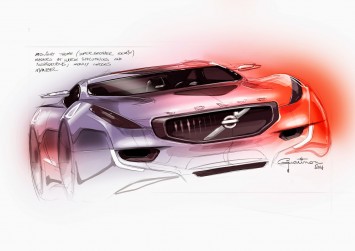Volvo Concept Design Sketch by Pedro Guarinon