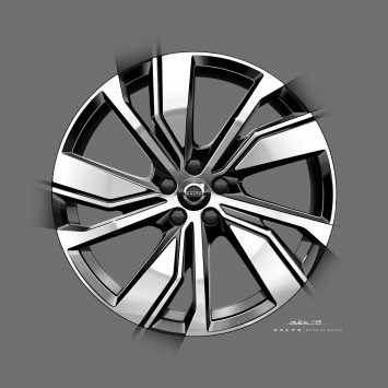 Volvo fully electric XC40 Wheel Design Sketch