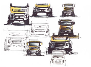 Volvo Truck Design Sketch