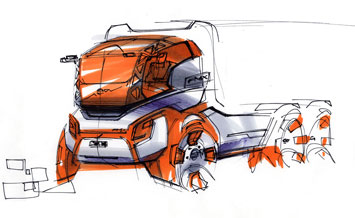 Volvo Truck Design Sketch