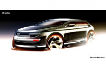 VW Brasilia Design Sketch by Marcio Sartori