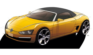 VW Concept BlueSport Design Sketch