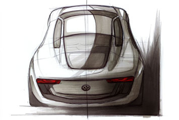 VW Coupe Concept Design Sketch