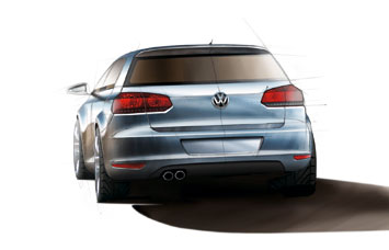 VW Golf Design Sketch