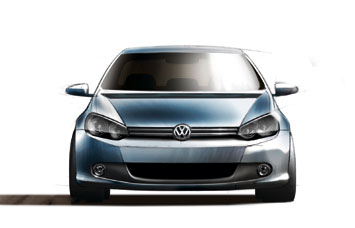 VW Golf Design Sketch