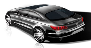 VW Passat CC Design Sketch