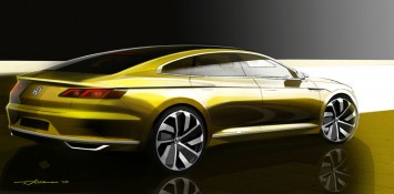 VW Sport Coupe Concept GTE Design Sketch