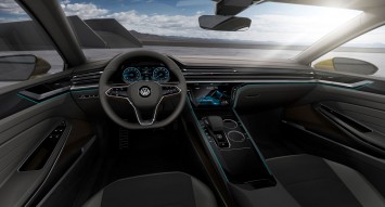 VW Sport Coupe Concept GTE Interior Design Sketch