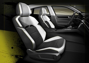 VW Sport Coupe Concept GTE Interior Design Sketch Seats