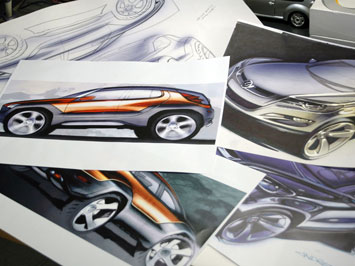 VW Tiguan Design Sketches