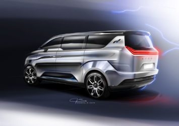 W Motors Iconiq Seven Concept Design Sketch Render