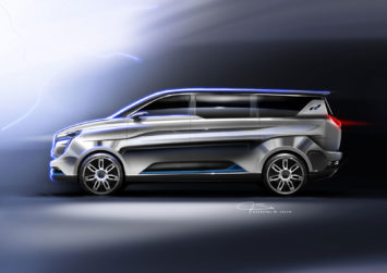 W Motors Iconiq Seven Concept Design Sketch Render