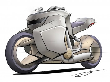 X4 Tour Bike Concept - Design Sketch