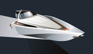 Yacht Design Sketch by Mercedes-Benz Style