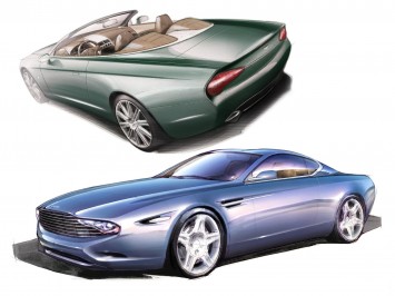 Zagato Aston Martin DB9 Spyder and DBS Coupe Centennial - Design Sketches