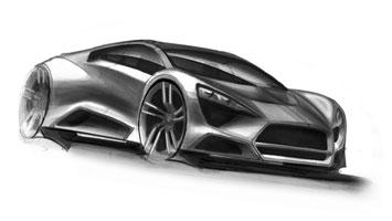 Zenvo ST1 Design Sketch